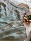 Blue & Grey Shaded Kora Silk Saree 5919 09