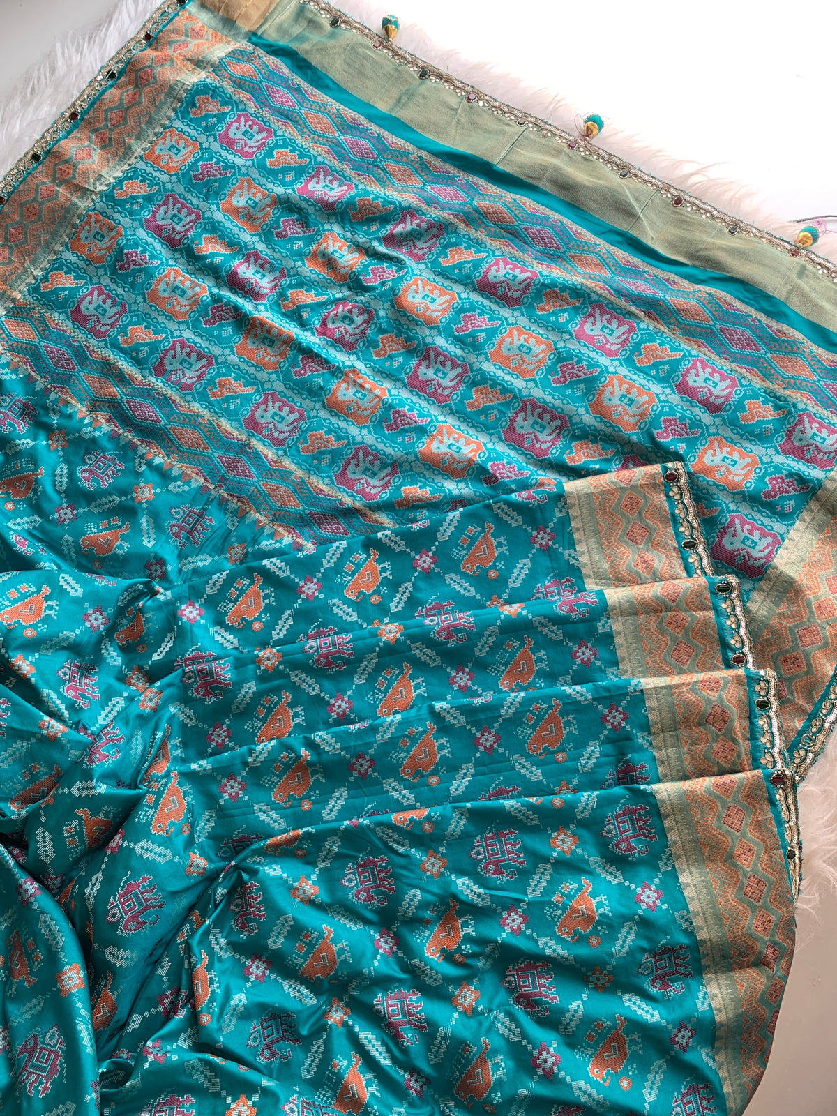 Patola Jewel Work Banarasi Saree 5901 09