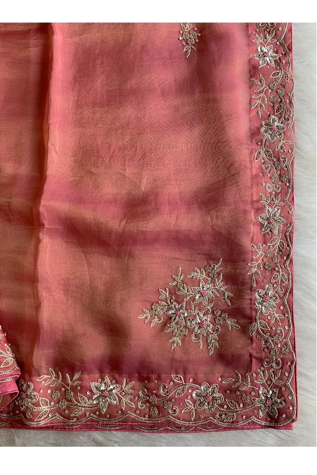Pink Tissue Silk Saree 5792 02