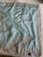 Designer Crush Organza Saree with Imported Sequin 5937 01