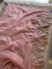 Designer Crush Organza Saree with Imported Sequin 5937 01