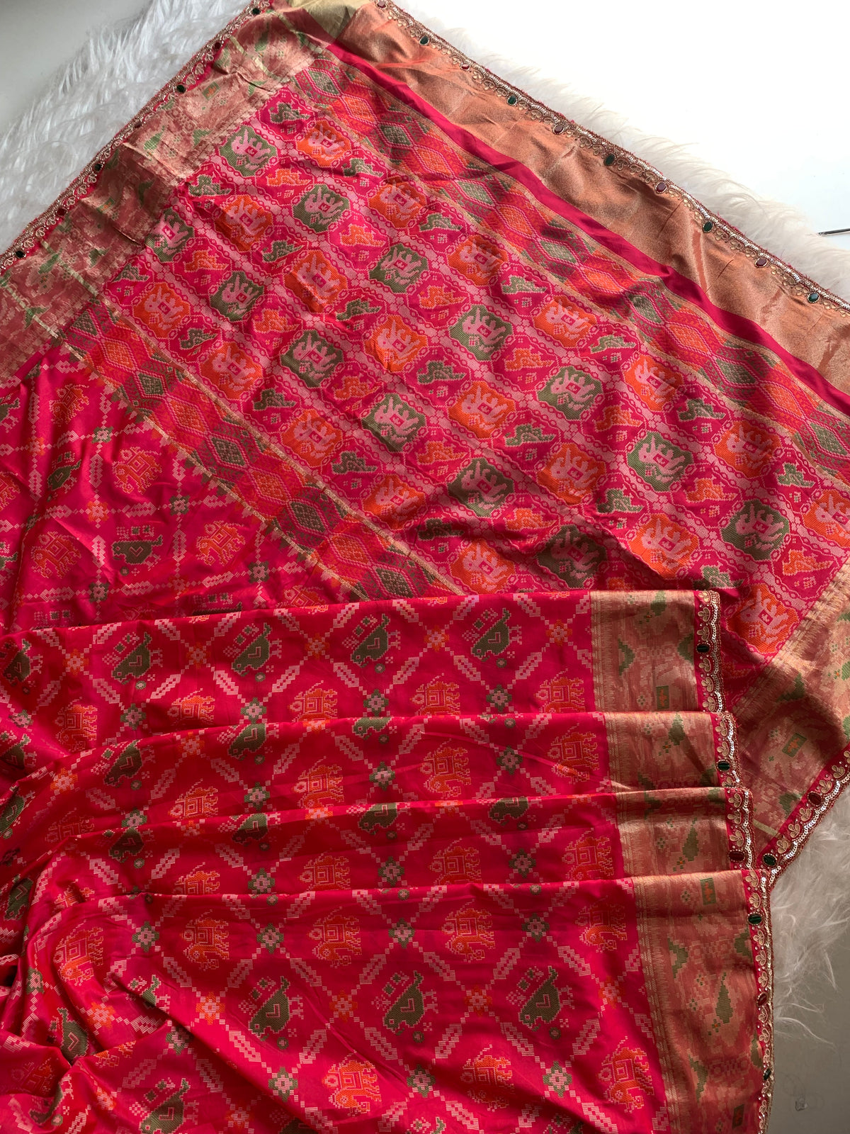 Patola Jewel Work Banarasi Saree 5901 09