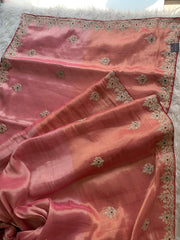 Kanchi Tissue Saree with Jewel, Dori & Stone Work 5884 03