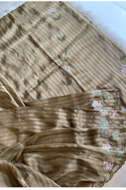 Green Stripes Banarasi Silk Saree 5751 17
