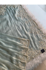 Sky Blue Tissue Organza Saree 5801 02 (PRE ORDER)