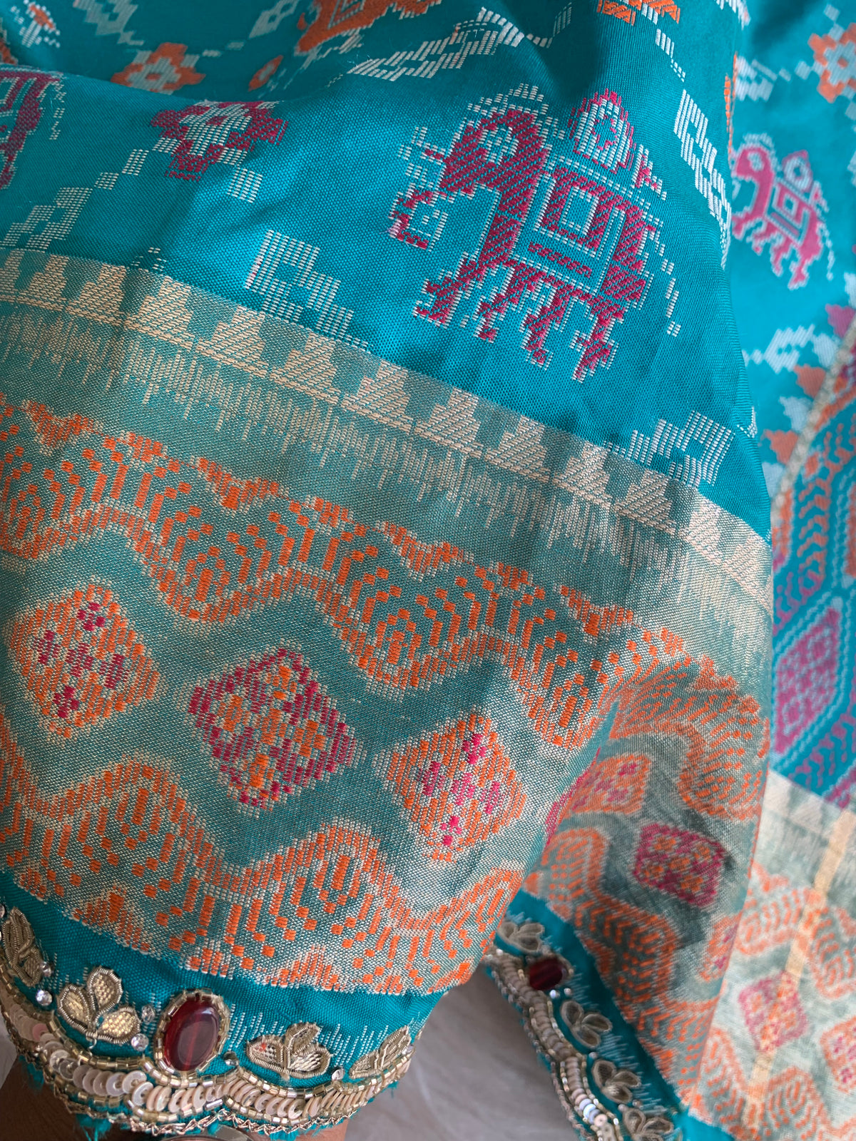 Patola Jewel Work Banarasi Saree 5901 09