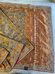 Patola Silk Saree with Dori, Sequin, Stone & Thread Work 5928 02