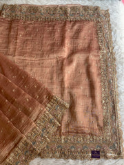 Crush Tissue Saree with Dori, Sequin & Bead Work 5915 18