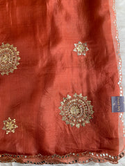 Kora Silk Saree with Gota 5919 05