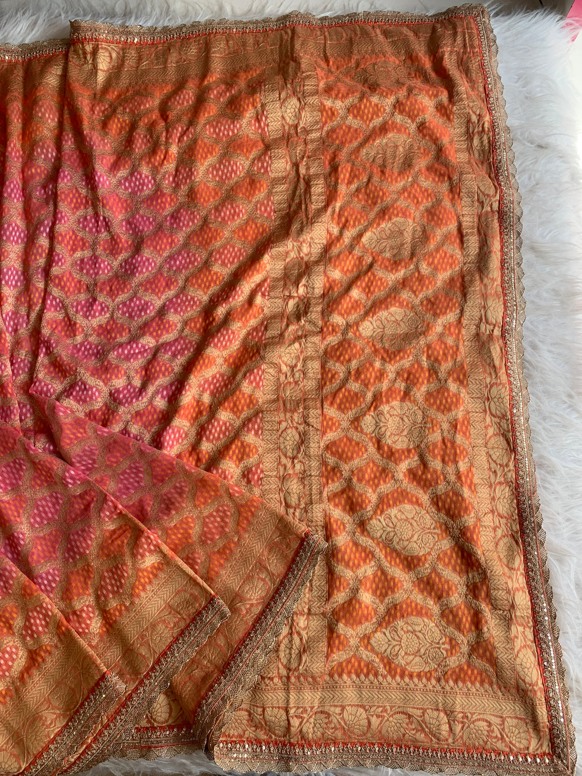 Patola Silk Saree with Banarasi Weaving 5912 02