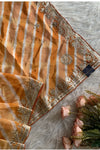 Orange Leheriya Russian Silk Saree 5825 05 (PRE ORDER)