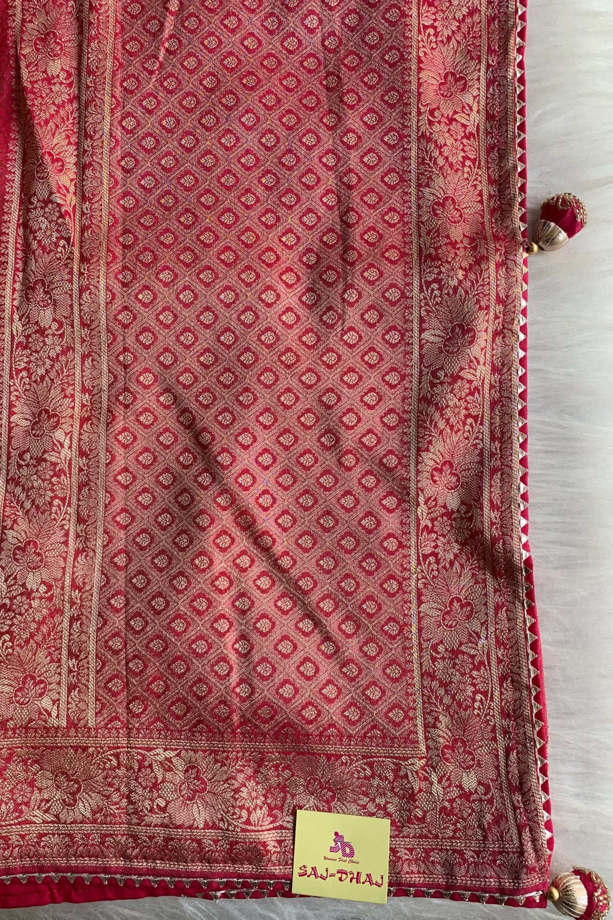 Red Banarasi Saree 5763 07