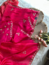 Pink Shaded Kora Silk Saree with Gota 5919 11