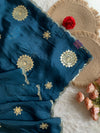 Kora Silk Saree with Gota 5919 05