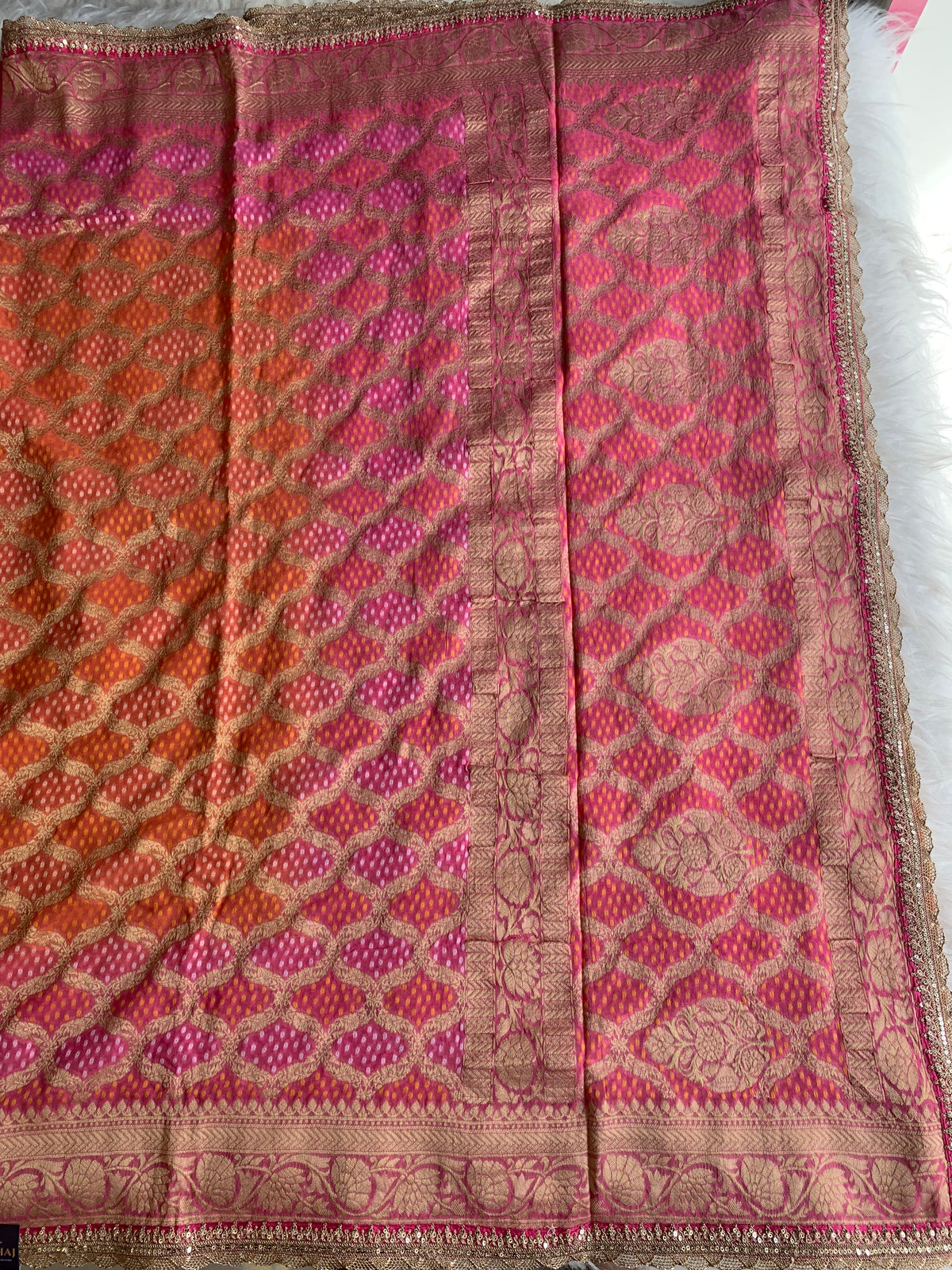 Patola Silk Saree with Banarasi Weaving 5912 02
