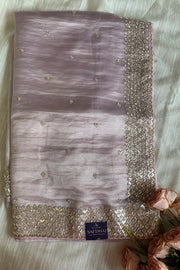Embellished Butter Organza Saree 5847 01