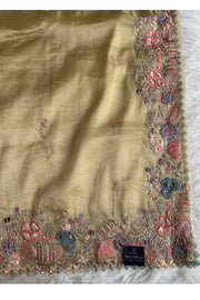 Appliue Tissue Organza Saree 5786 12