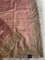 Crush Tissue Saree with Dori, Sequin & Bead Work 5915 18