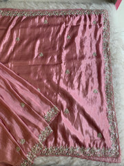Silk Saree with Colorful Sequin & Cutdana Work 5917 02