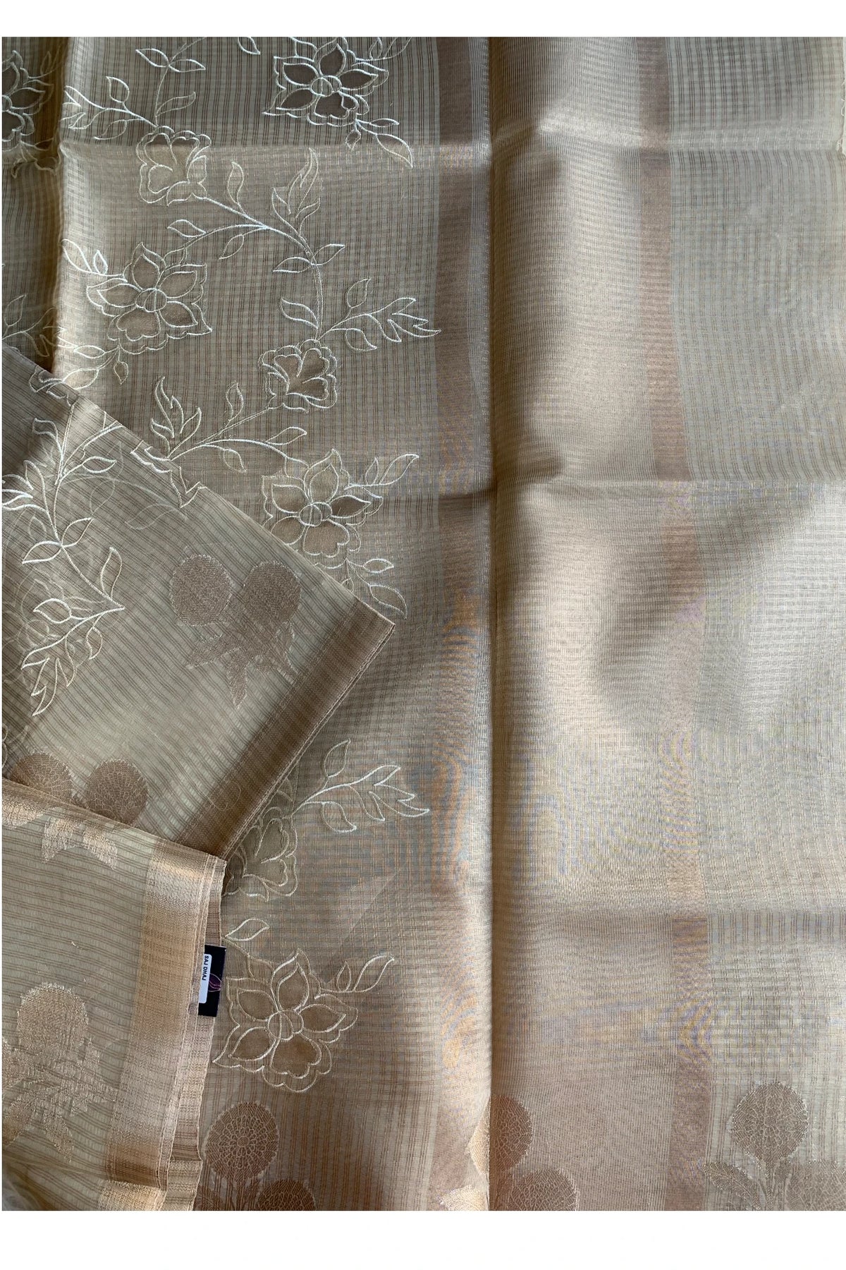 Beige Kota Banarasi Saree 5814 03