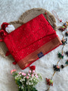 Red Soft Silk Saree with All-Over Fancy Mirror Work 5907 10