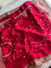 Kanchi Tissue Saree with Jewel, Dori & Stone Work 5884 03