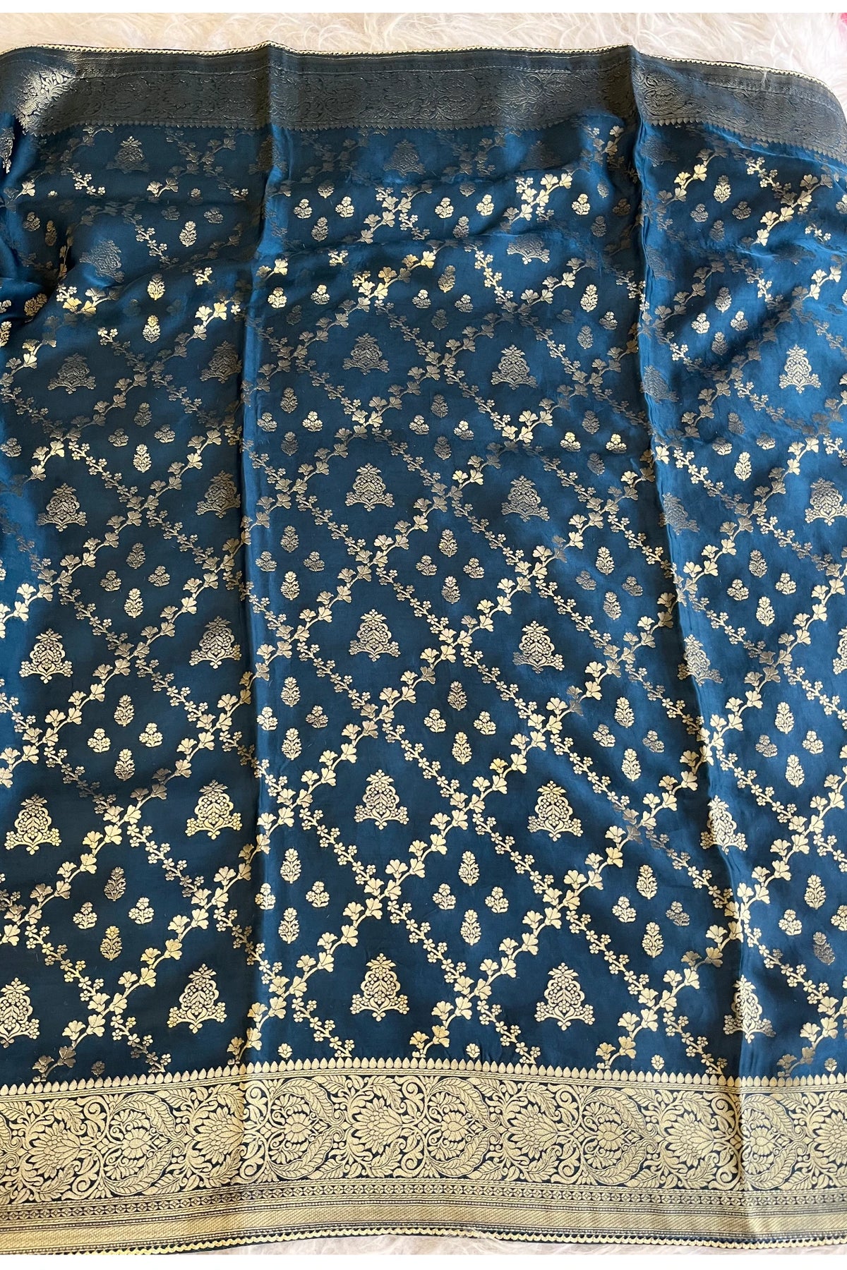 Royal Blue Banarasi  Saree  5176 08