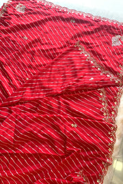 Leheriya Russian Silk Saree Gota Patti 5846 06