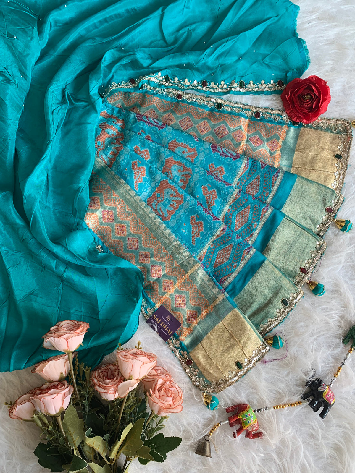 Patola Jewel Work Banarasi Saree 5901 09