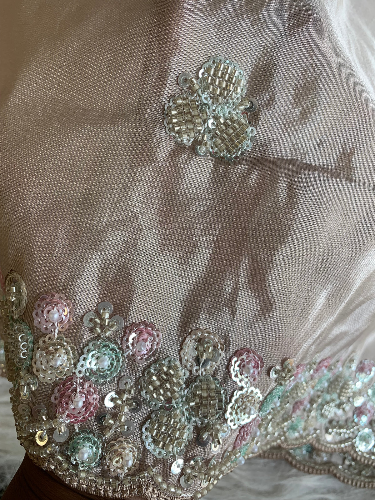 Silk Saree with Colorful Sequin & Cutdana Work 5917 02