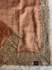 Crush Tissue Saree with Dori, Sequin & Bead Work 5915 18