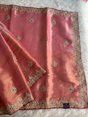 Kanchi Tissue Saree with Jewel, Dori & Stone Work 5884 03