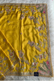 Saree Multicolour Embroidery 5786 01