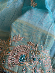 Blue Kanjivaram Silk Saree 5894 02