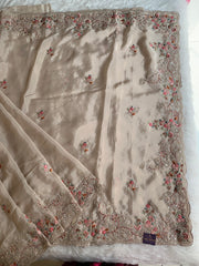 Silk Saree with Dori, Sequin & Thread Work 5915 01