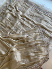 Tissue Saree with Dori, Stone & Thread Work 5915 12