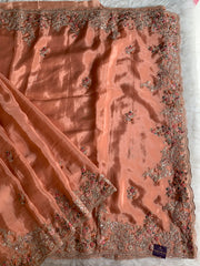 Silk Saree with Dori, Sequin & Thread Work 5915 01