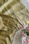 Green Tissue Saree 5640 05