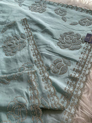 Crepe Saree with Pearl & Stone Work 5915 15