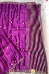 Purple Embellished Russian Silk Saree 5654 02
