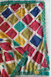 Multicolor Russian Silk Saree Border 5755 04