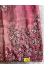 Onion Pink Tissue Silk Saree 5736 03