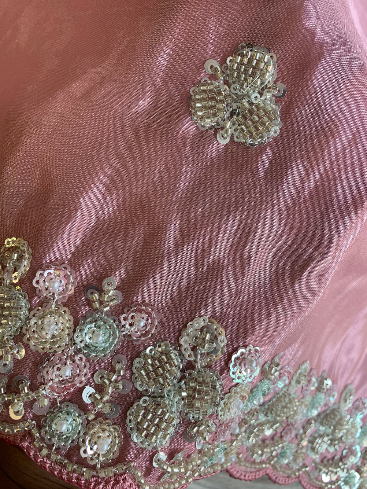 Silk Saree with Colorful Sequin & Cutdana Work 5917 02