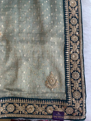 Banarasi Saree with Dori, Gota, Sequin & Pearl Work 5929 01