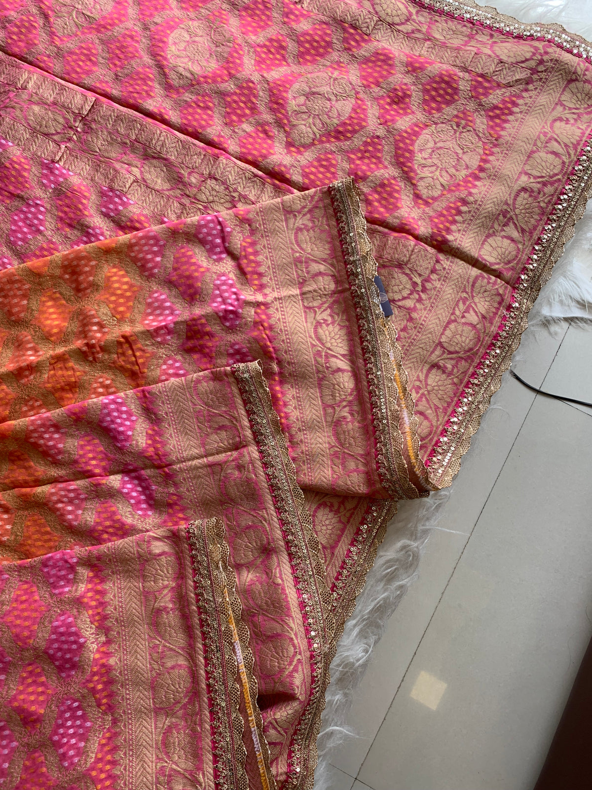Patola Silk Saree with Banarasi Weaving 5912 02