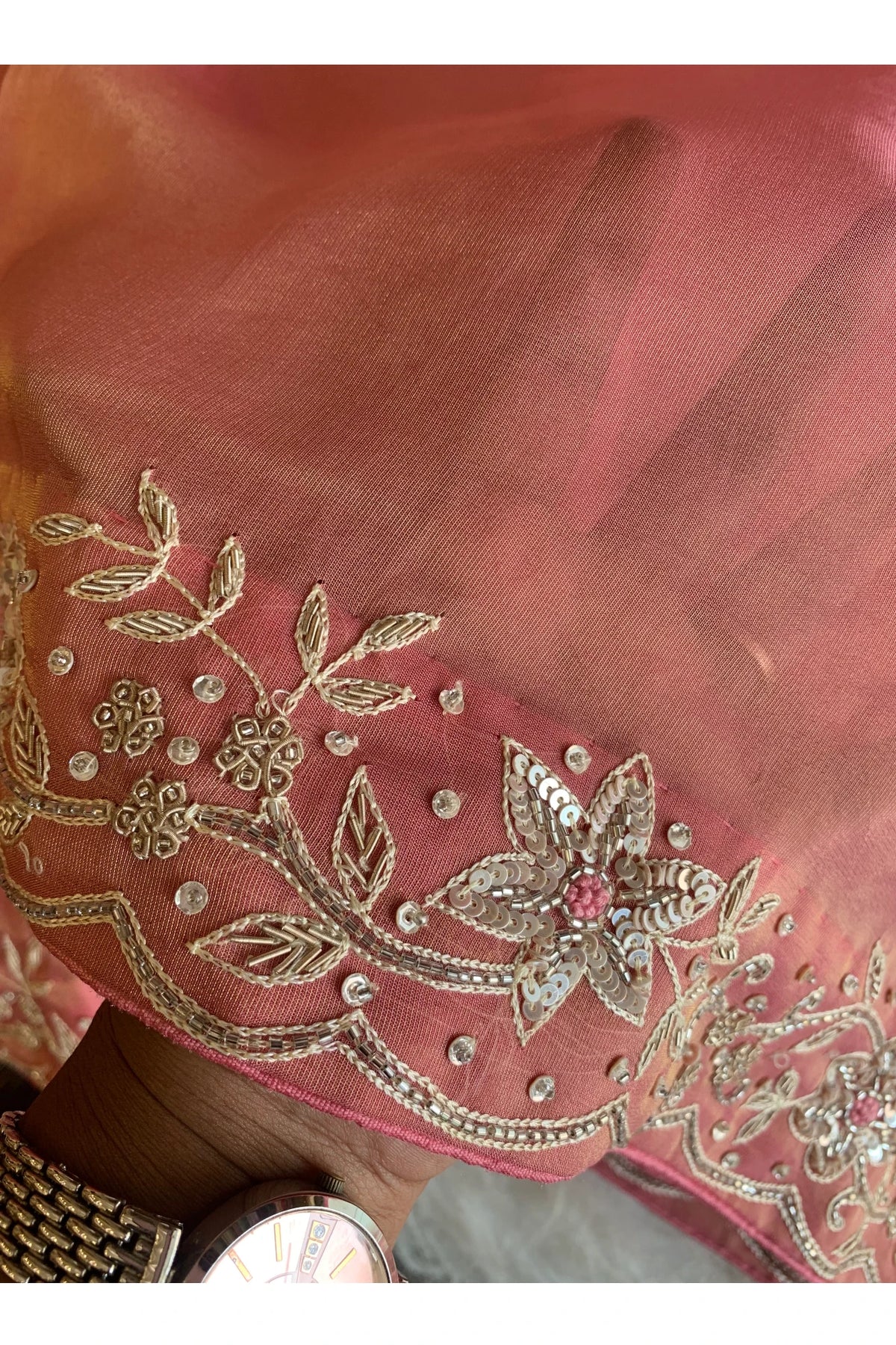 Pink Tissue Silk Saree 5792 02