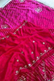 Leheriya Russian Silk Saree Gota Patti 5846 05