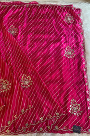 Leheriya Russian Silk Saree Gota Patti 5846 05