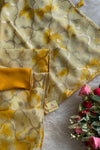 Lemon Yellow Gota Patti Organza Saree 4595 11