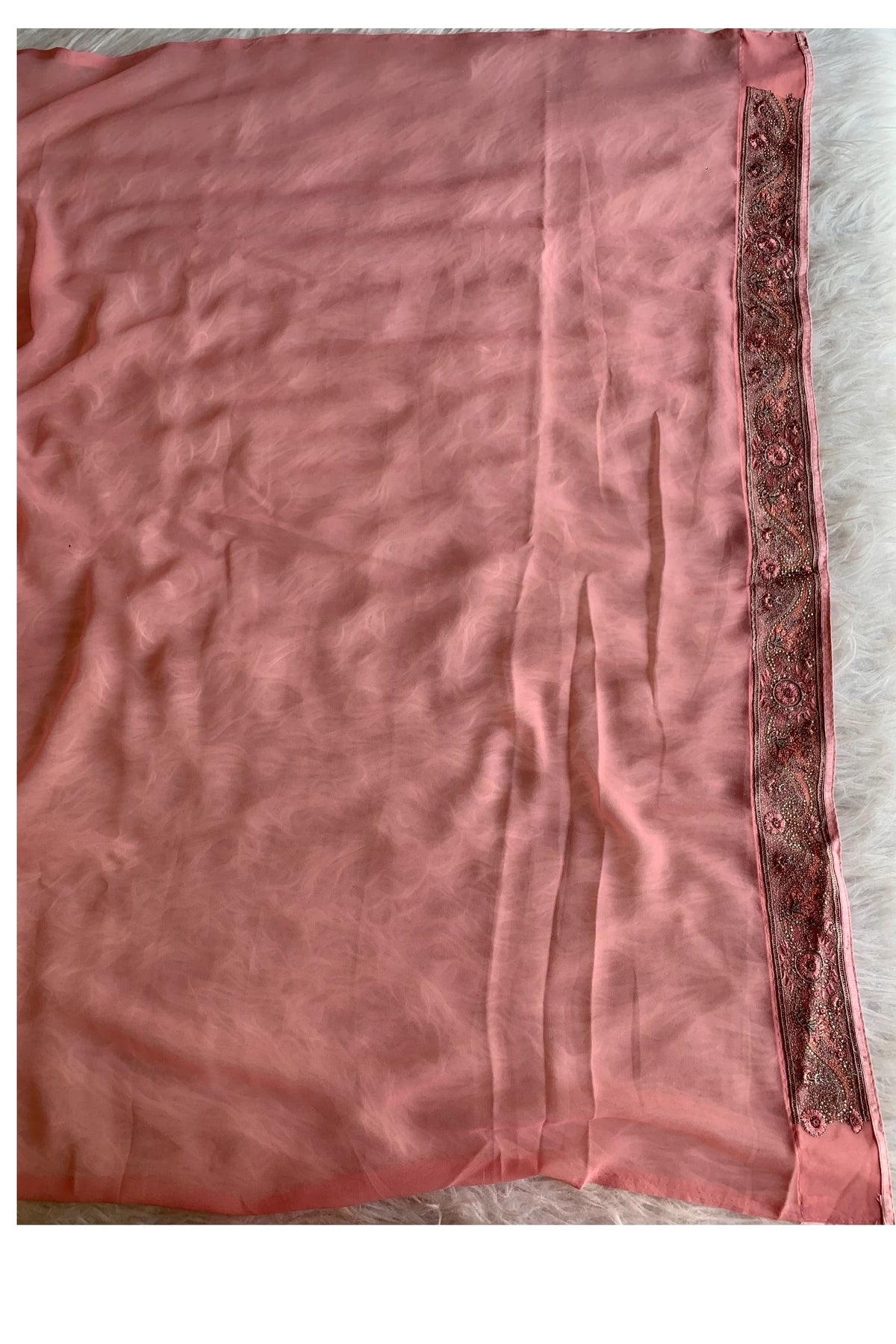 Pastel Pink Chikankari Saree 5758 03